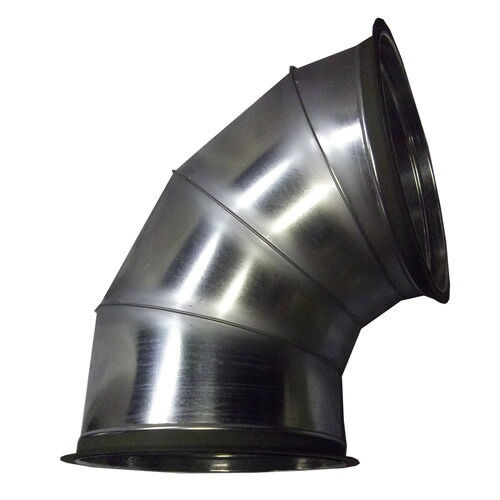 乾燥機用 直径 排塵90度エルボ 金子農機用 直径 425mm HワH