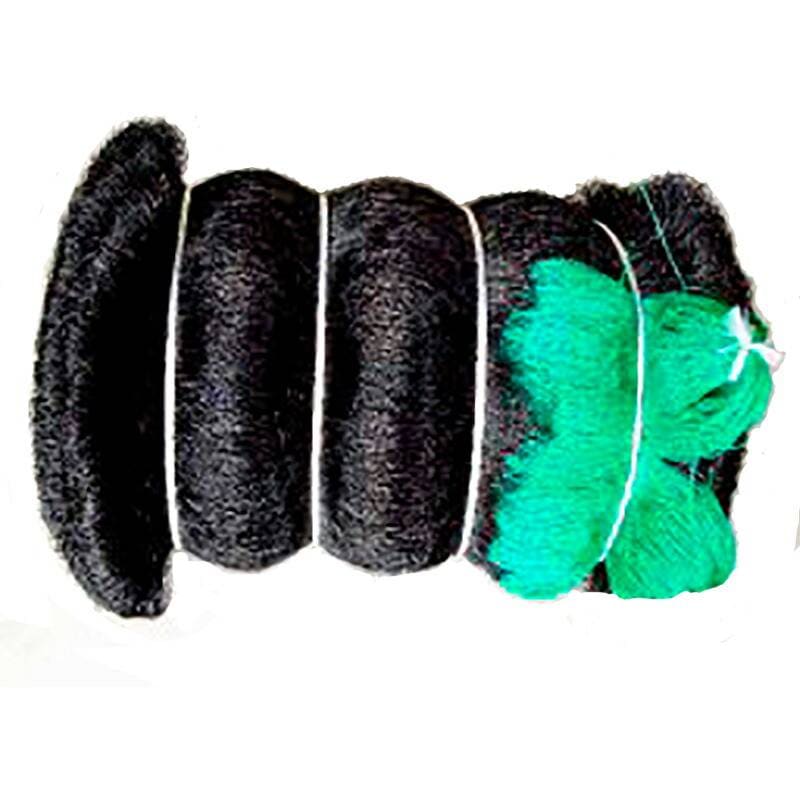 12本 鴨避けネット 上部張り用 10m×54m 15cm 目合 3000デニール 黒 防鳥ネット 小商 北海道不可 代引不可