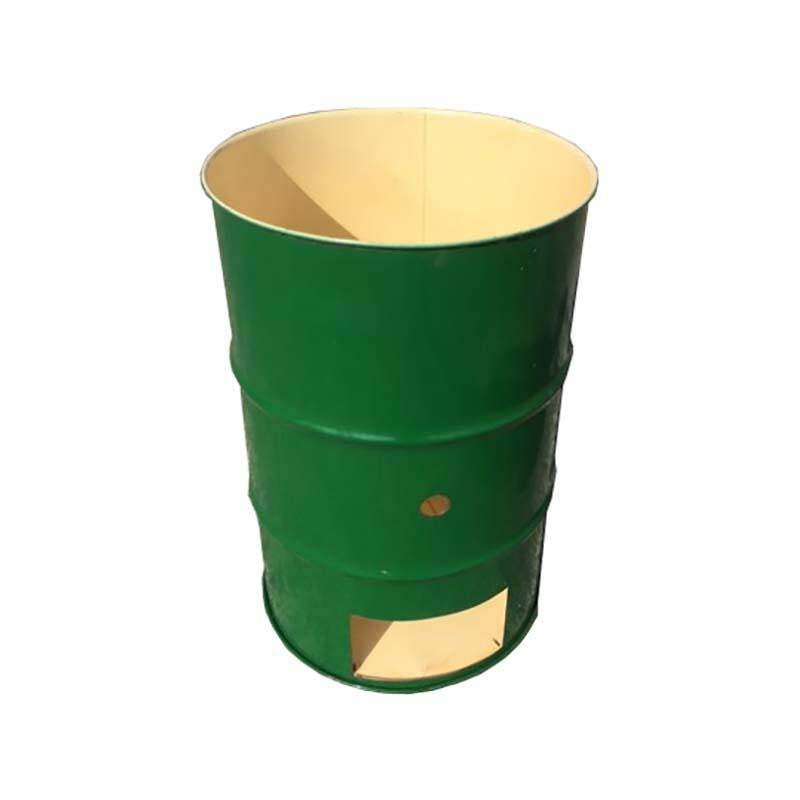 塗装無 緑 ドラム缶焼却炉 オープンドラム 200L ドラム缶 焼却炉 家庭用 ミY 代引不可