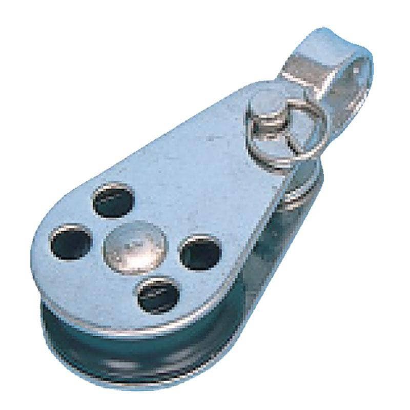 サンマブロック・ステンレス滑車 プーリーブロック 吊り下げ型 PS25 車径 25 mm 最大荷重 20 kg 全長A 60 mm 溝巾 7 mm スリーエッチ HHH 代引不可