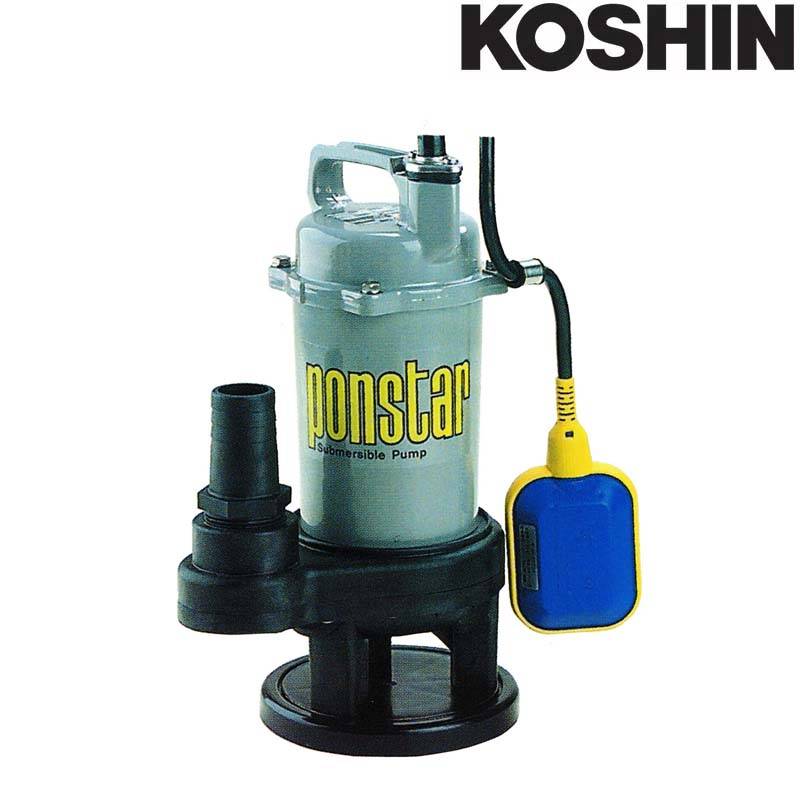 汚物用水中ポンプ ポンスター PSK-540XA 50Hz フロートスイッチ付 口径40mm 全揚程5m 重量5.6kg 工進 KOSHIN 排水 給水 シB 代引不可