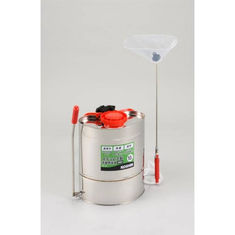 背負式ステンレス製手動噴霧器 SS-10 ステンレス製タンク 安定感抜群 工進 バッテリー 電動 噴霧 シB 代引不可