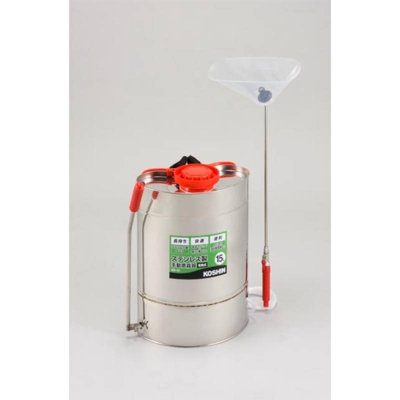背負式ステンレス製手動噴霧器 SS-15 ステンレス製タンク 安定感抜群 工進 バッテリー 電動 噴霧 シB 代引不可