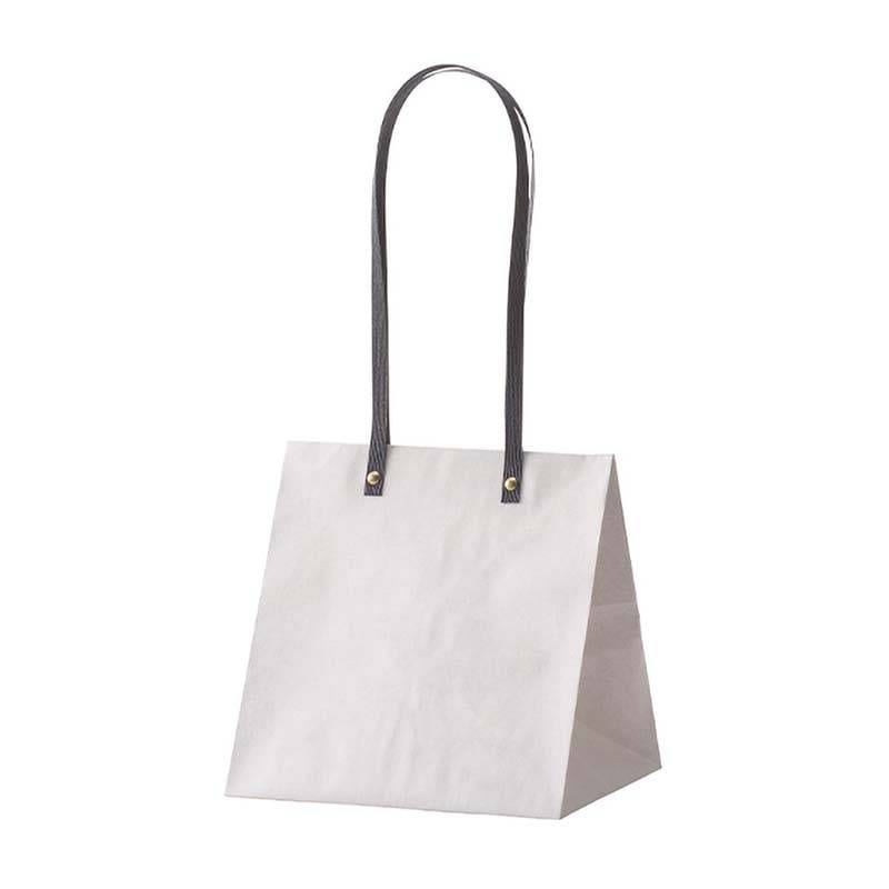 25枚 キャリーバッグ HK-S ホワイト 187-314243-0 紙袋 手提げ袋 ギフト 袋 花材 花資材 松K 代引不可