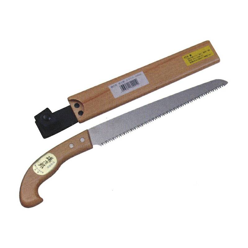 磯次郎 剪定鋸 剪定目 木サヤ入 240 刃長240mm 刃厚0.9mm DK-681 ドウカン 道灌 三冨D