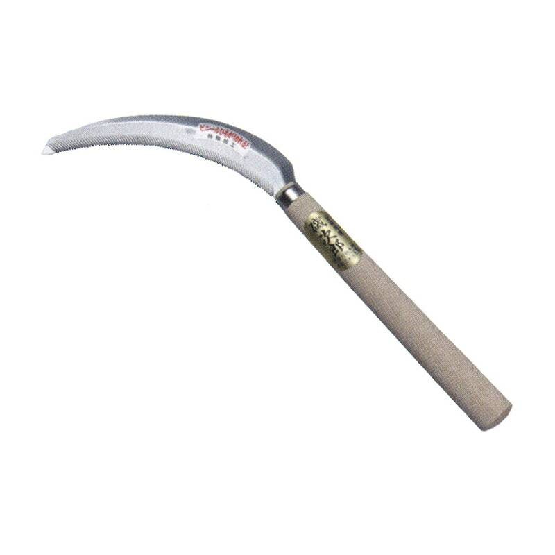 磯次郎 ステンレス鋼鋸鎌 B型 中目 木サヤ入 全長345mm 刃長160mm DK-684 ドウカン 道灌 三冨D