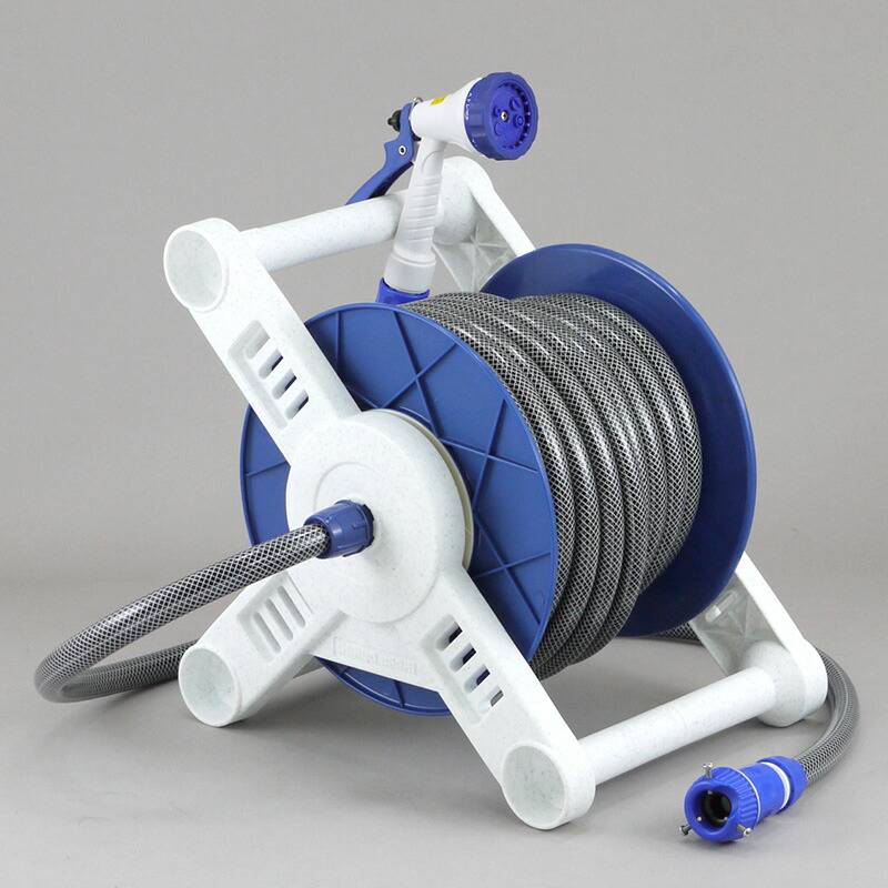 三洋 V4-F20BR ヴァルナ ホースリール 12×20m ホース リール セット 軽量 コンパクト 多機能ノズル ホースねじれ 防止 糸入り 耐圧ホース 三洋化成 福KD