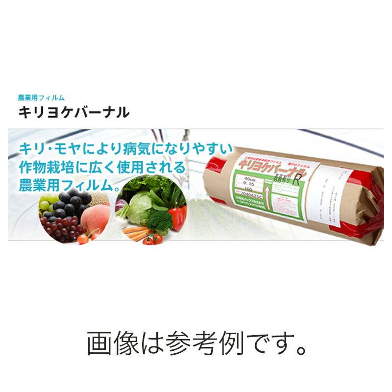 農業フィルム キリヨケバーナル 霧除け 厚0.05mm×幅420cm×長100m キリ・モヤ対策 昭和パックス 個人宅配送不可 代引不可 カ施