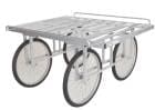 ハラックス 楽太郎 アルミ 製 収穫台車 (強力型) RA-500N 伸縮サイドガード付 ノーパンク 防J 代引不可|収穫台車|運搬機器