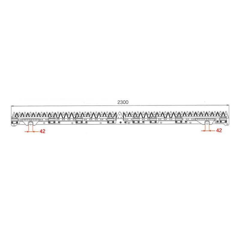nashim コンバイン刈刃 Y ヤンマー 8124 LR分離7条 AG-7114 YH-7115 ナシモト オK 代引不可