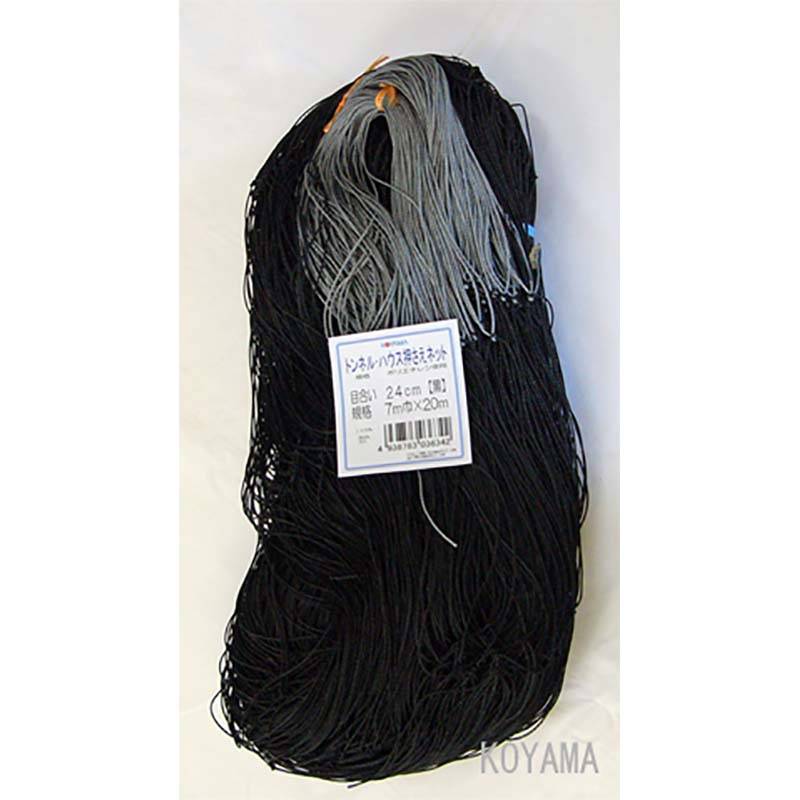 ケース特価 50袋入り ハウス押えネット 目合24cm 幅1.8m 長さ18m 黒 小山商事 小商 北海道不可 代引不可