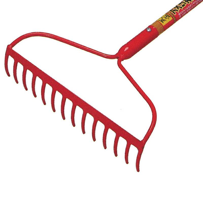 天盃 アメリカンレーキ 14本爪 全長1510mm 刃長360mm DK-840 ドウカン 道灌 三冨D