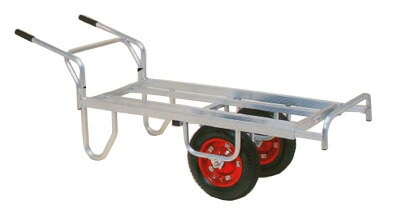 ハラックス コン助 アルミ製 平形二輪車 CN-65DW 一輪車に付け替え可能タイプ 防J 個人宅配送不可 代引不可