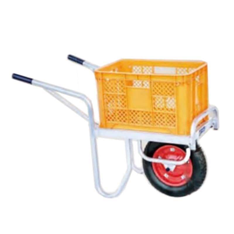 ハラックス コン助 アルミ製 平形一輪車 CN-20D 幅せまタイプ コンテナ縦1個用 防J 個人宅配送不可 代引不可