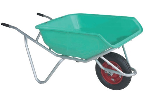 ハラックス アルミ 一輪車 ハーフバケットタイプ CF-3N 容量 80L ノーパンク 防J 個人宅配送不可 代引不可