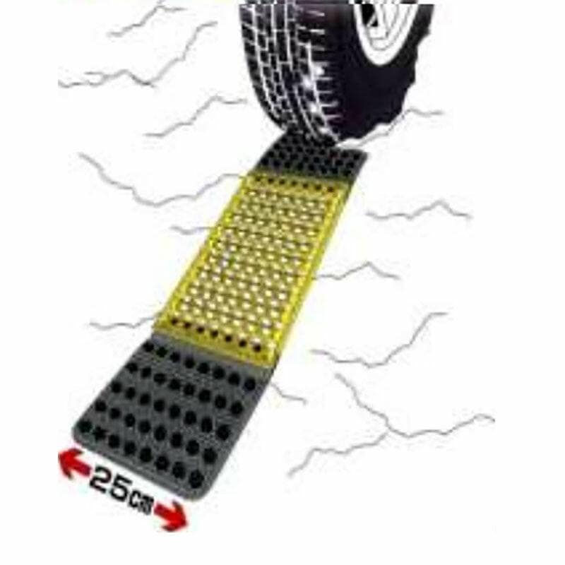 脱出ボード 緊急 大型脱出ボード ワイド 幅25cm スパイク付 ミニバン 中型トラック 雪道 車の緊急脱出具 コンパル アサノヤ産業 D
