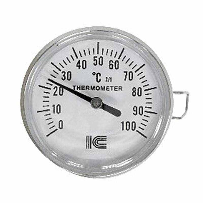 温度計 サーモ830 フック付き 10本 バイメタル式 ステンレス アイシー IC 金TD