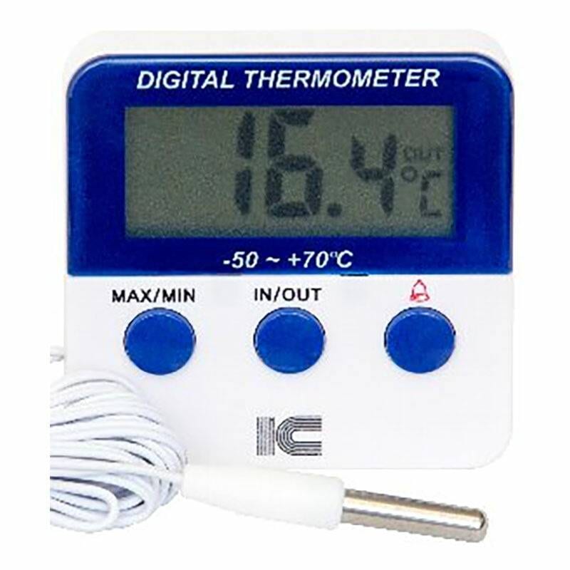 温度計 サーモ1025 デジタル最高最低温度計 10個 センサーコード付 防水 アラーム付 温度管理 アイシー IC 金TD