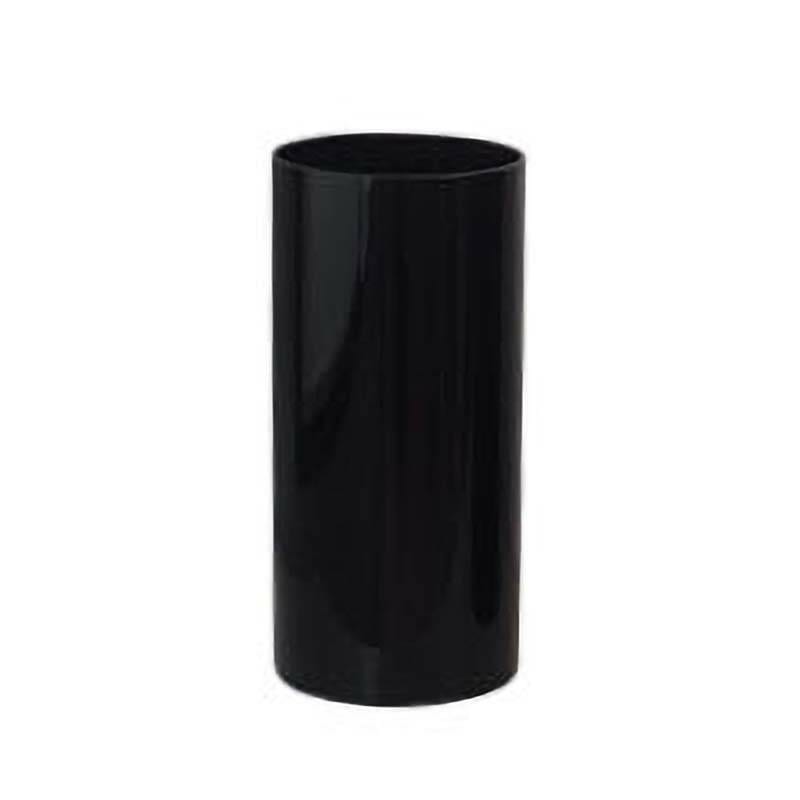 グラス・ストレート・アール GLASS straight-R 黒 778-024-800 直径19×40cm ガラス フラワーベース 松K 代引不可