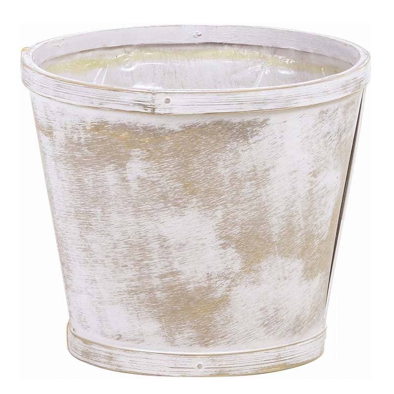 アンティークウッディ ダ鉢 4号 745-40DW 直径15×12.5cm フラワーベース かご カゴ 籠 バスケット 花器 花材 松K 代引不可