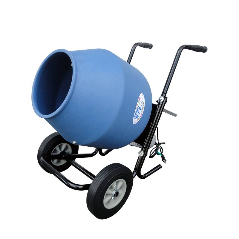 樹脂製ドラム電動ミキサー 混ざるくん ACA-25L ドラム回転 樹脂製 静音モーター 撹拌 用土 飼料 肥料 コンクリート アルミス 代引不可