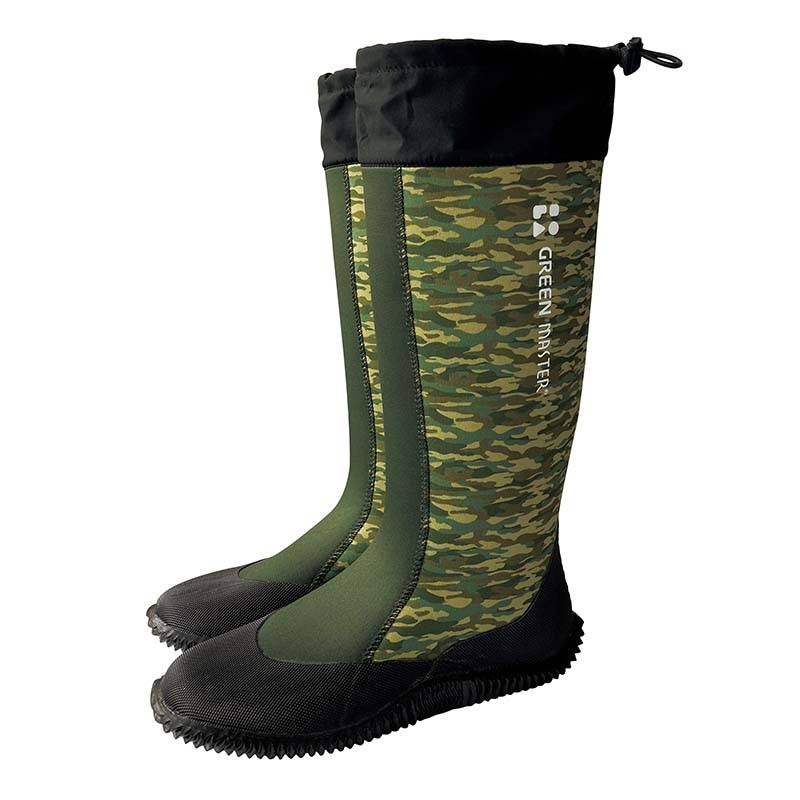 長靴 グリーンマスター アクティブ 2628 迷彩 GREEN MASTAR ガーデンブーツ 靴 ブーツ 園芸 農業 ATOM アトム 三冨D