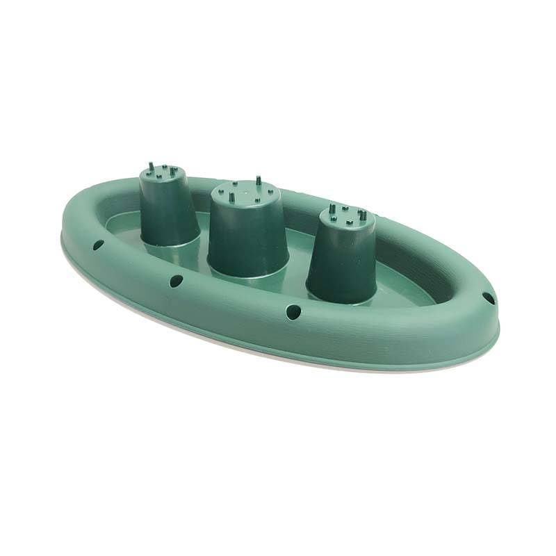 スリットプランター 500型 皿 MR モスグリーン 10枚 SLITPOT SERIES 底面給水機能付 楕円型 スリット鉢 プランター 兼弥 サT 代引不可