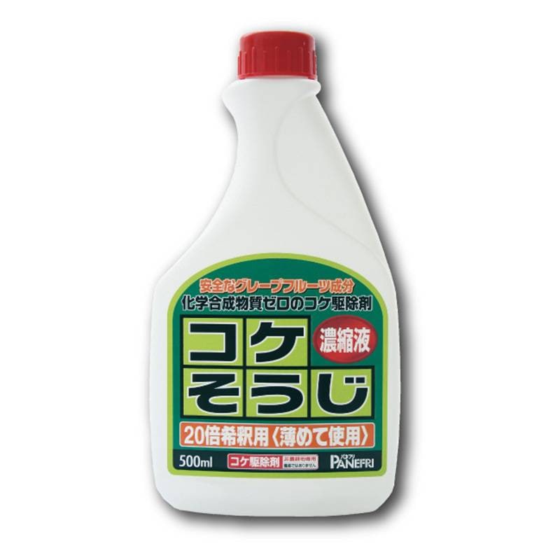 6本 コケそうじ 濃縮液 500ml 20倍希釈用 駆除 コケ掃除 こけ 苔 コケ 落とし 掃除 そうじ コンクリート タイル パネフリ タS 代引不可