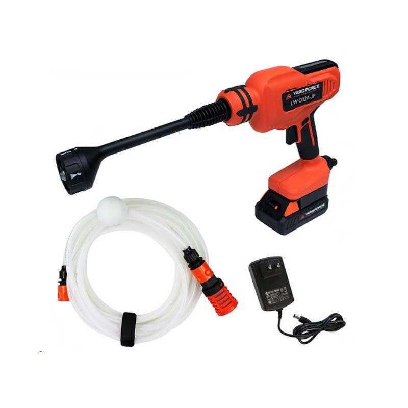 水圧洗浄機 24Vコードレス強水圧洗浄機 洗浄機 高圧洗浄機 軽量 ハンディタイプ 洗車 清掃 洗浄 YARD FORCE ヤードフォース 福KD
