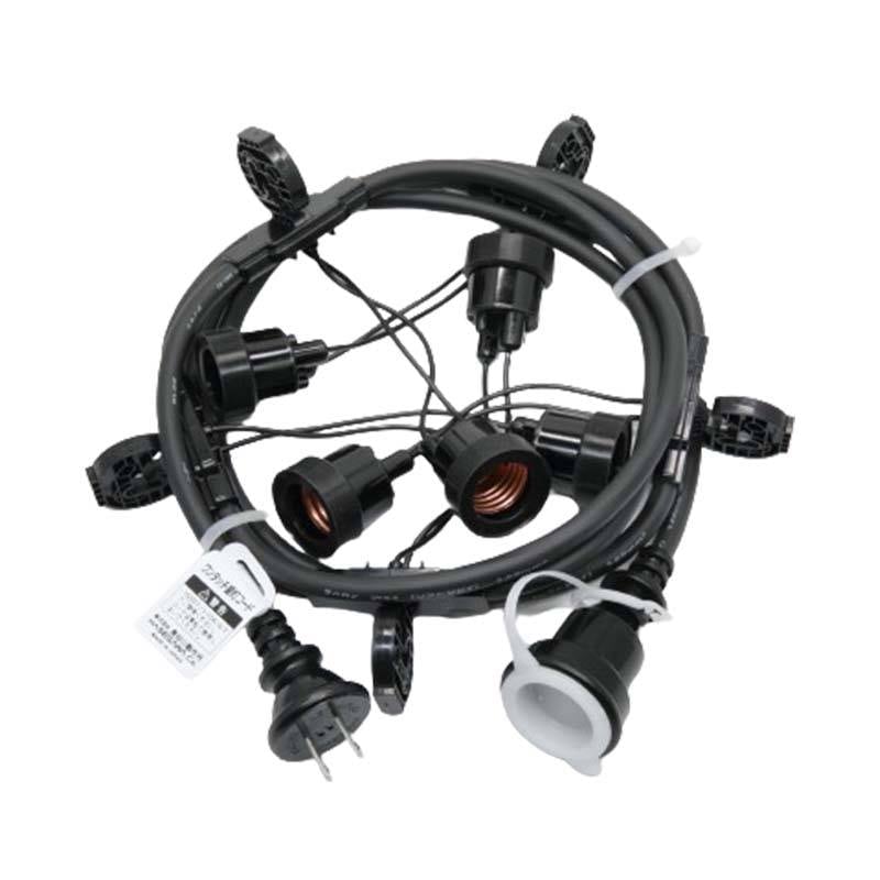 農業用 ハウス内電球コード 万能タイプ CCB2.5M-L5-P0.5 提灯5灯 間隔0.5m 全長2.5m 提灯コード 防水 農業 長谷川製作所 代引不可