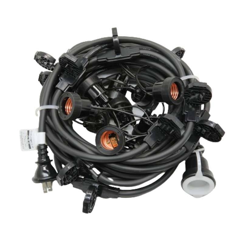 農業用 ハウス内電球コード 万能タイプ CCB10M-L10-P1 提灯10灯 間隔1m 全長10m 提灯コード 防水 農業 長谷川製作所 代引不可
