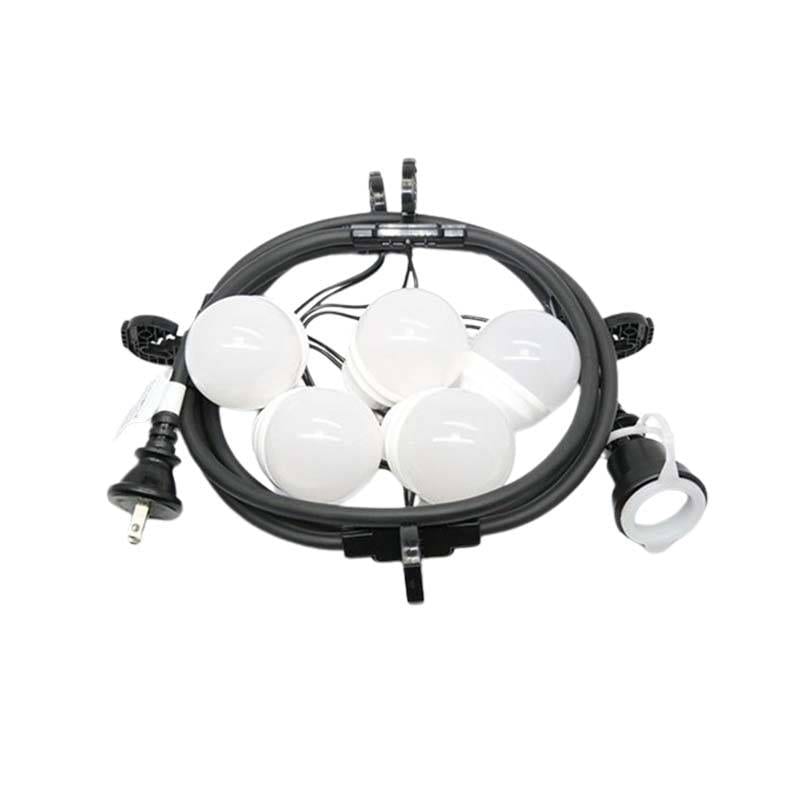 農業用 ハウス内電球コード LEDタイプ CCL2.5M-L5-P0.5 LED電球5灯 間隔0.5m 全長2.5m 提灯コード 防水 農業 長谷川製作所 代引不可