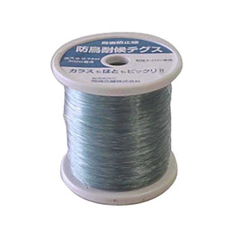 防鳥耐候テグス 0.74mm×300m 東レ ナイロン使用 防鳥糸 防鳥 鳥害対策 鳥害防止 ハナオカ 代引不可