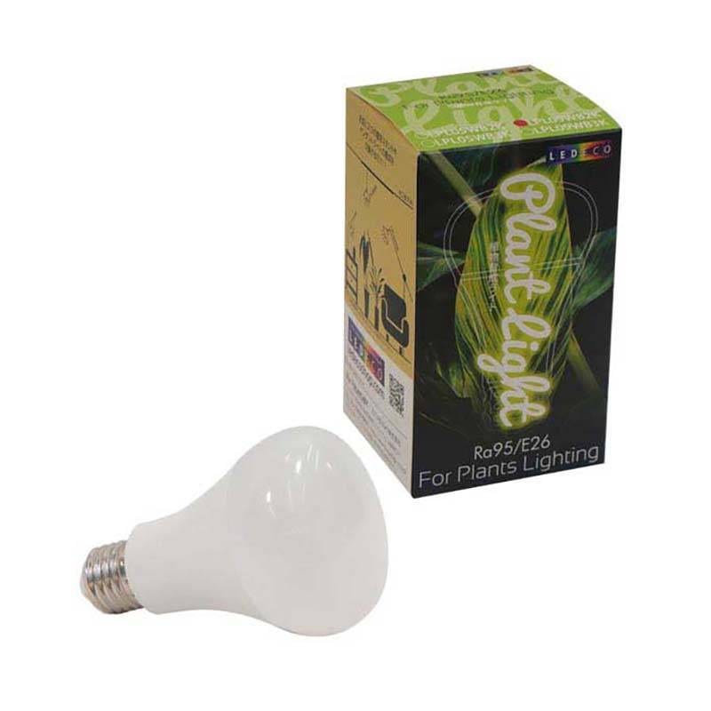 植物育成ライト LED電球 BULB&PAR 口金E26 LPL09WB3K 3600K 30個 白色LED 植物 光合成 日照不足対策 インテリア 照明 フュ―チャーライト カ園 代引不可