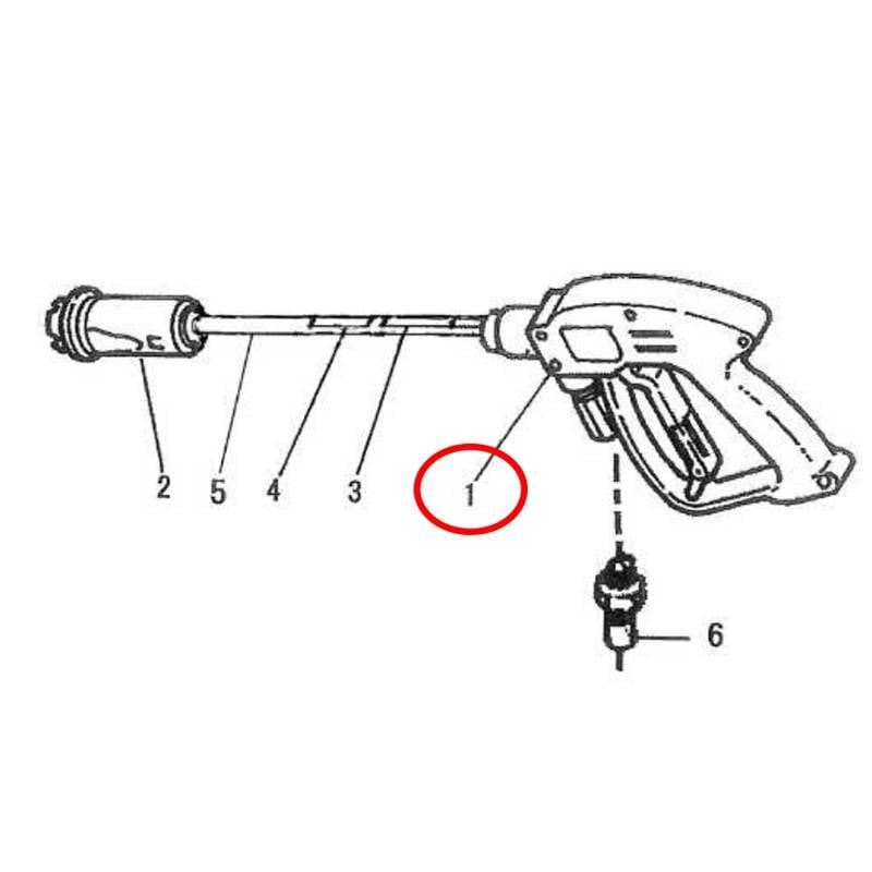 パーツ販売 1.グリップクミ スプレーガン SG120-30HL用パーツ 有光工業 代引不可