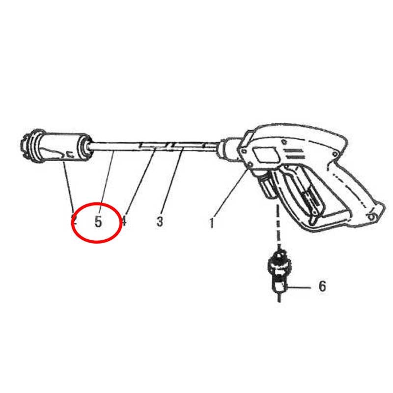 パーツ販売 5.ノズルランス SG120-30HL用パーツ 有光工業 代引不可