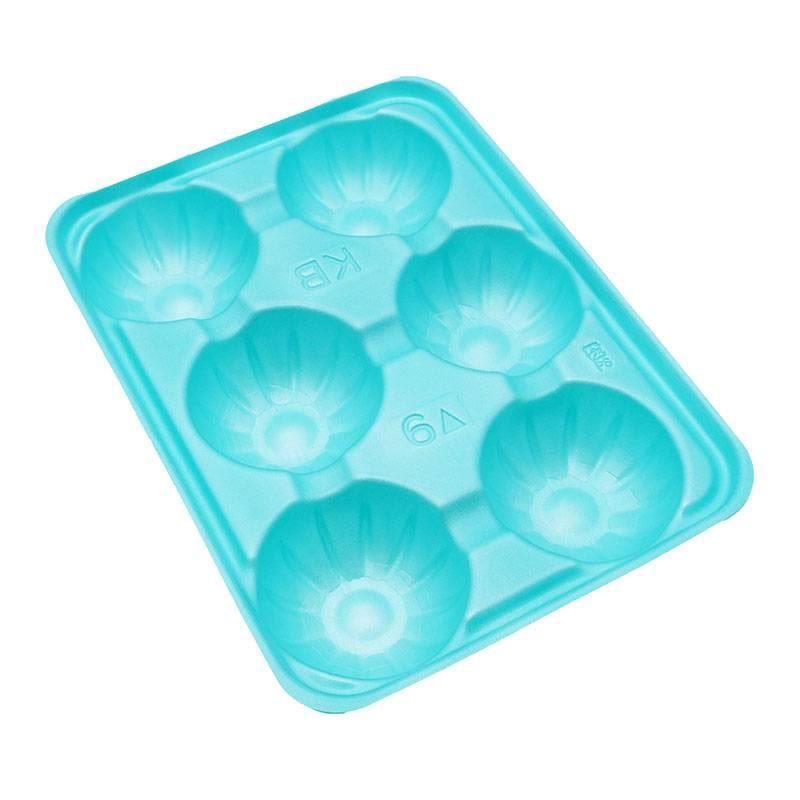 100枚 PSP フルーツトレー 6穴 3kg用 360×265mm グリーンS コバヤシ 6H 果物容器 ホールトレー 桃 なしり んご などに 大K D