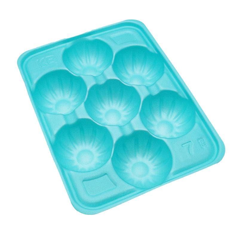 100枚 PSP フルーツトレー 7穴 3kg用 355×275mm グリーンS コバヤシ 7H 果物容器 ホールトレー 桃 なしり んご などに 大K D