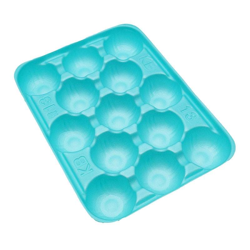 100枚 PSP フルーツトレー 13穴 3kg用 355×270mm グリーンS コバヤシ 13H 果物容器 ホールトレー 桃 なしり んご などに 大K D