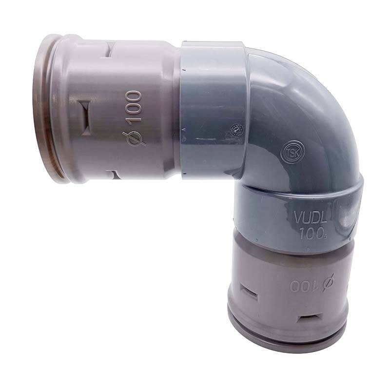 暗渠パイプ部品 90°エルボ φ100mm 継手 PE暗渠排水管 部品 暗渠パイプ あんきょ資材 水はけ 水たまり解消 T産 代引不可