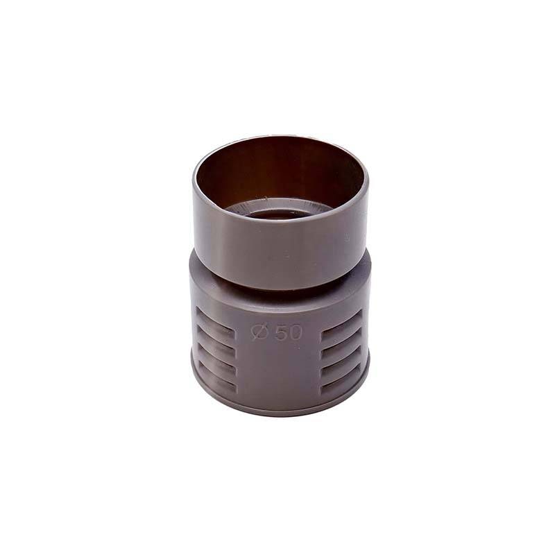 暗渠パイプ部品 塩ビ変換用 DVソケット φ50mm PE暗渠排水管 部品 暗渠パイプ あんきょ資材 水はけ 水たまり解消 T産 代引不可