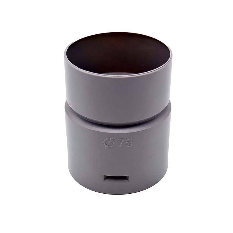 暗渠パイプ部品 塩ビ変換用 DVソケット φ75mm PE暗渠排水管 部品 暗渠パイプ あんきょ資材 水はけ 水たまり解消 T産 代引不可