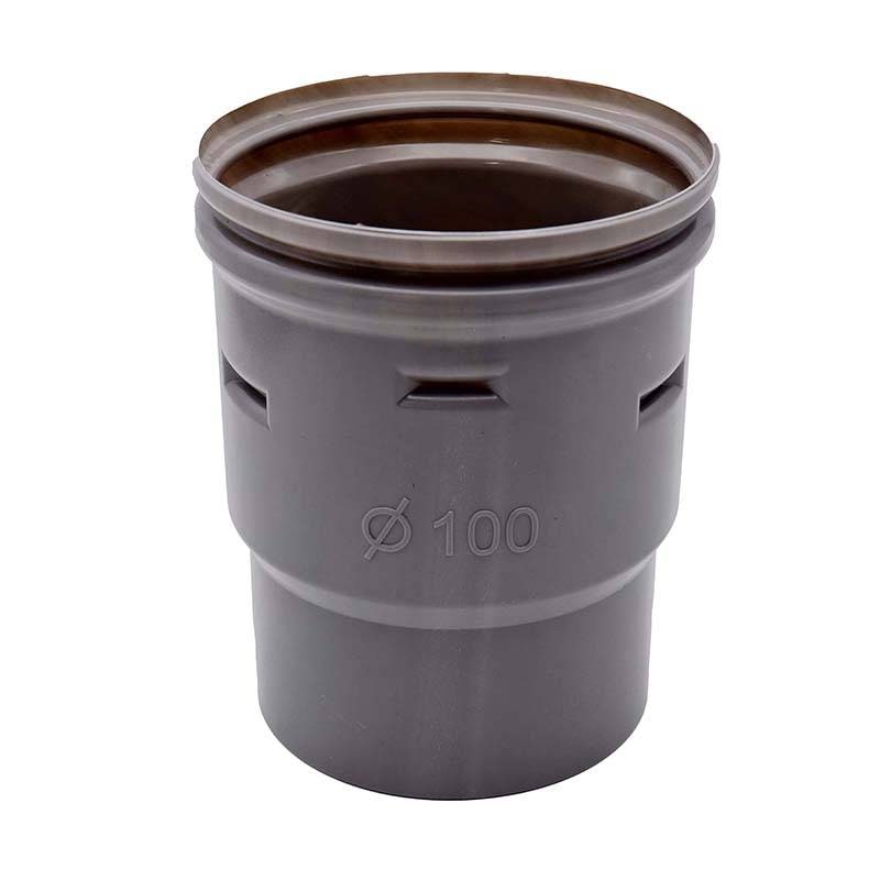 暗渠パイプ部品 塩ビ変換用 DVソケット φ100mm PE暗渠排水管 部品 暗渠パイプ あんきょ資材 水はけ 水たまり解消 T産 代引不可