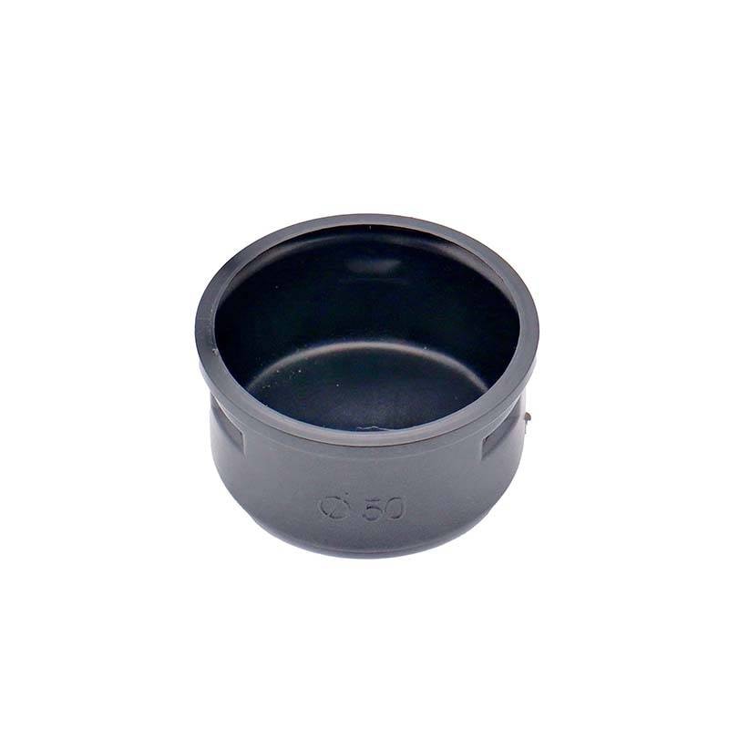 暗渠パイプ部品 キャップ φ50mm PE暗渠排水管 部品 暗渠パイプ あんきょ資材 水はけ 水たまり解消 T産 代引不可