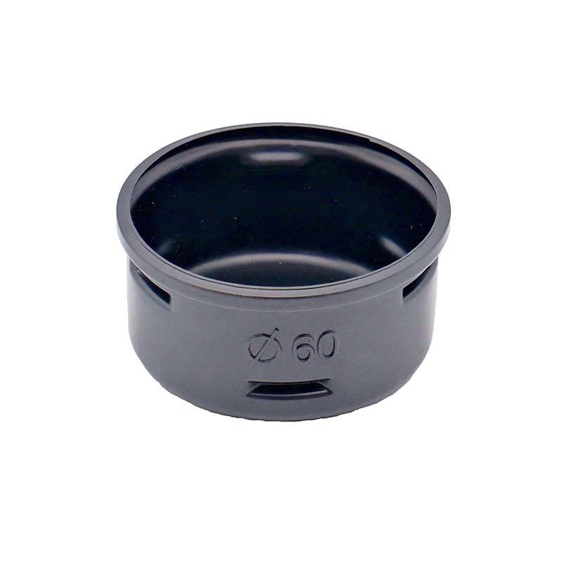 暗渠パイプ部品 キャップ φ60mm PE暗渠排水管 部品 暗渠パイプ あんきょ資材 水はけ 水たまり解消 T産 代引不可