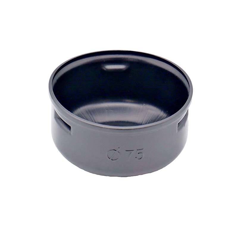 暗渠パイプ部品 キャップ φ75mm PE暗渠排水管 部品 暗渠パイプ あんきょ資材 水はけ 水たまり解消 T産 代引不可