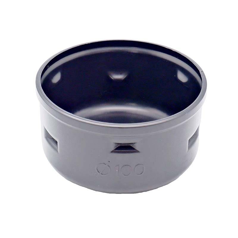 暗渠パイプ部品 キャップ φ100mm PE暗渠排水管 部品 暗渠パイプ あんきょ資材 水はけ 水たまり解消 T産 代引不可