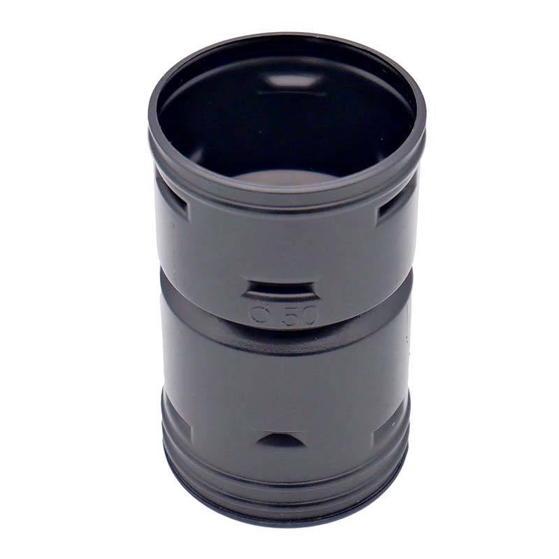 暗渠パイプ部品 ソケット φ50mm PE暗渠排水管 部品 暗渠パイプ あんきょ資材 水はけ 水たまり解消 T産 代引不可