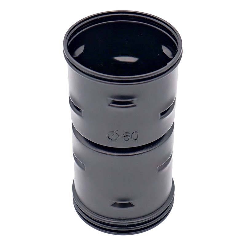 暗渠パイプ部品 ソケット φ60mm PE暗渠排水管 部品 暗渠パイプ あんきょ資材 水はけ 水たまり解消 T産 代引不可