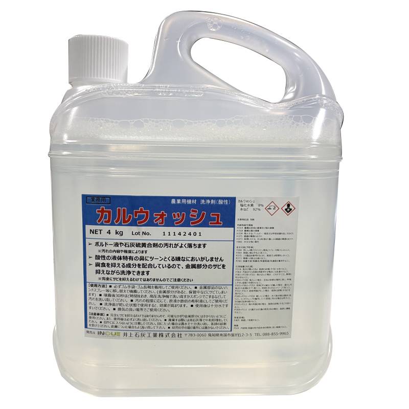 カルウォッシュ 4kg 洗浄剤 汚れ落とし 井上石灰工業 タS DZ